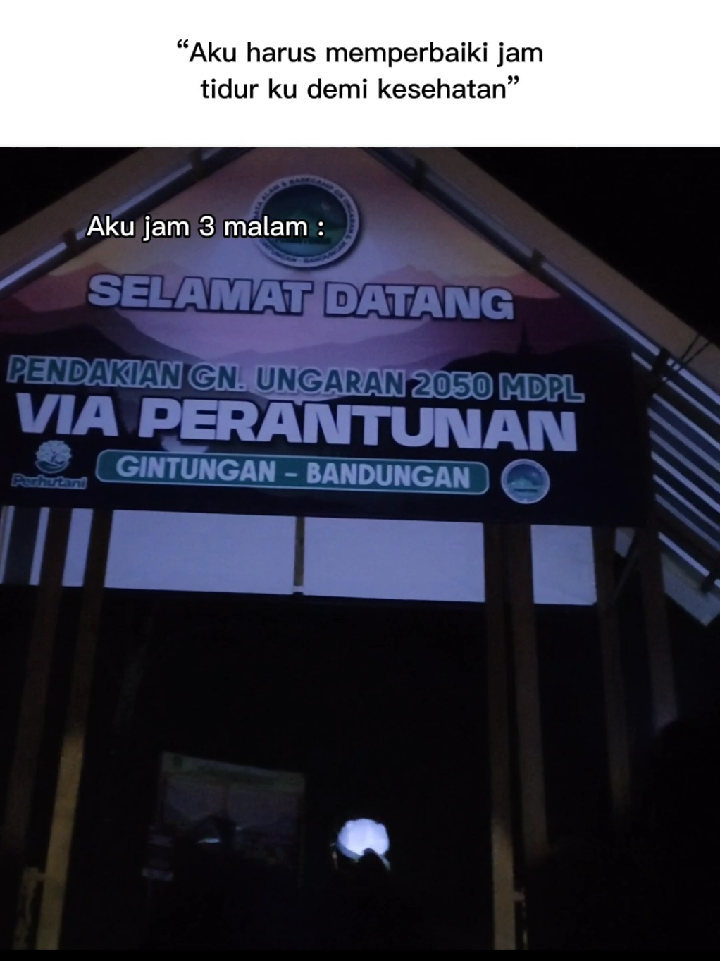 Bukan ne turu mlh tracking 😅 #fyp #trending #viral #fypberanda #perantunanungaran  #pendakigunung #ungaran 