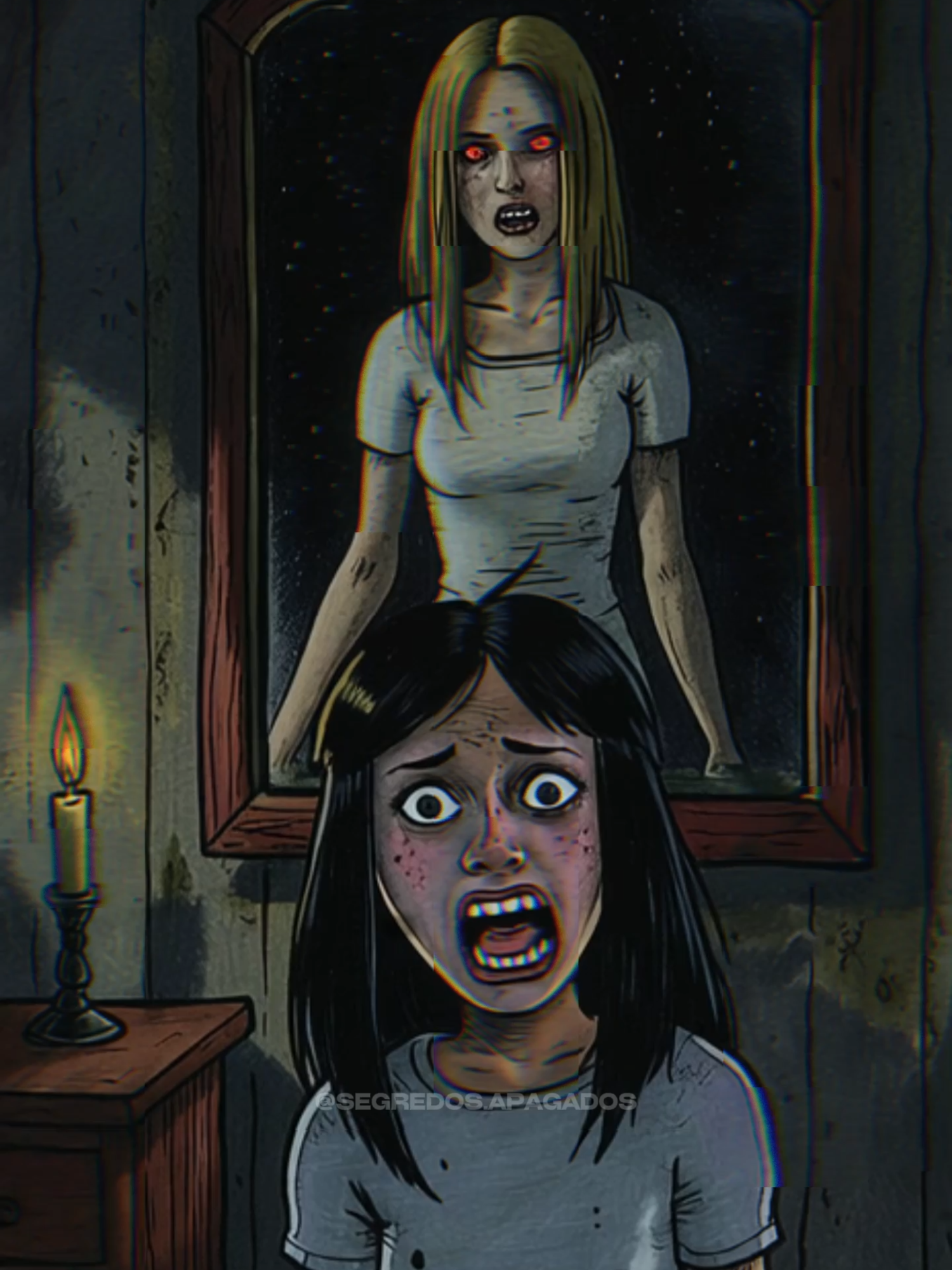 A loira do banheiro nas escolas... #terror #misterio #historiadoterror #assustador #vocesabia