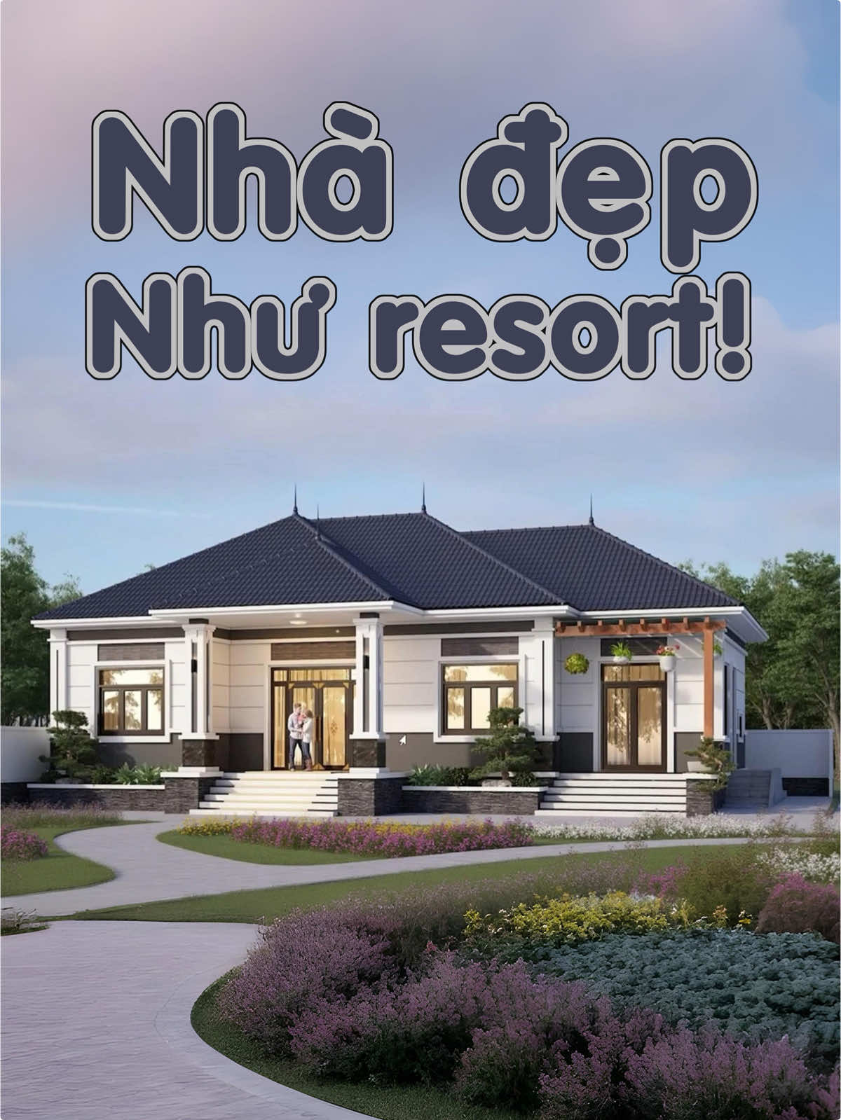Căn nhà cấp 4 khiến ai cũng muốn dọn vào ở #nhadep #nhacap4 #mainhat #xaydung 