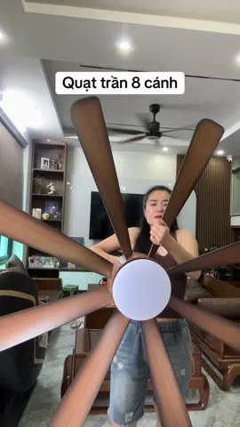 Quạt trần 8 cánh bao mát bao êm #quattran 