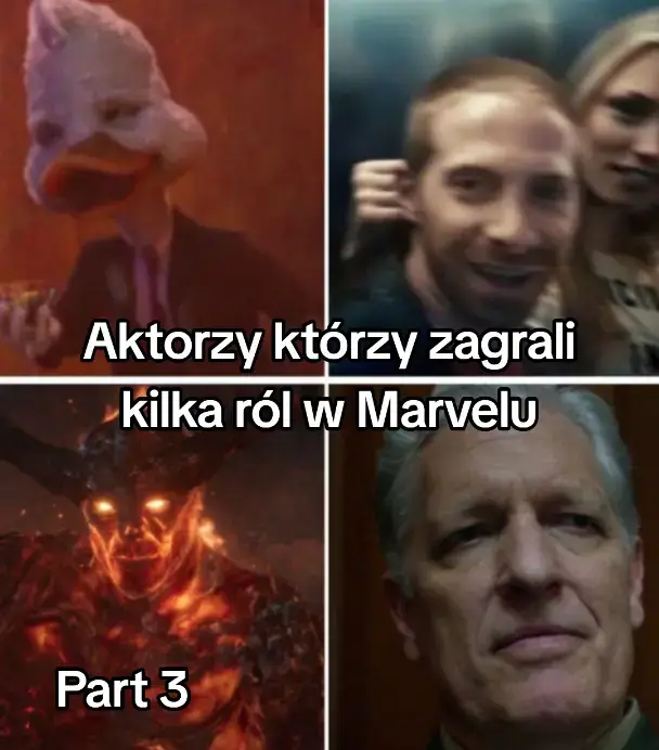 #marvel #mcu #marvelpolska #marveltok #marvelstudios #deadpool #avengers #thanos #daredevil oto lista aktorów którzy zagrali więcej niż jedną rolę w filmach Marvela