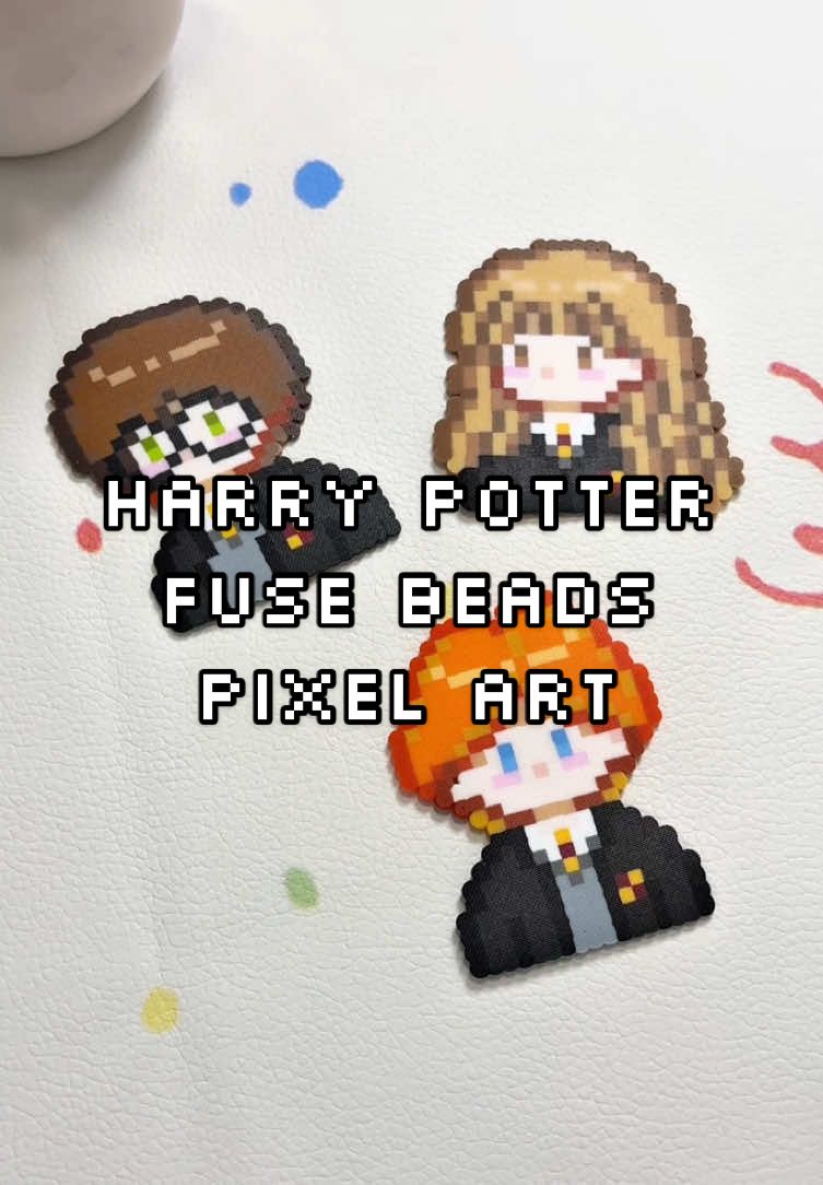 #harrypotter #fusebeads #perlerbeads #DIY #satisfying #pixelart #fyp 