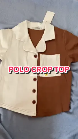 Double the tone, double the style 💕✨ Perfect polo crop for any vibe! #polocroptop #croptop #freeshipping #sale #flashsale #croptop #koreantop 