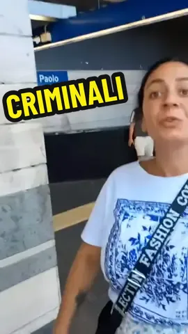 Ladri aggressivi in metro a San Paolo , fate attenzione a avvisate sempre le forze dell’ordine #criminali #roma #metro 