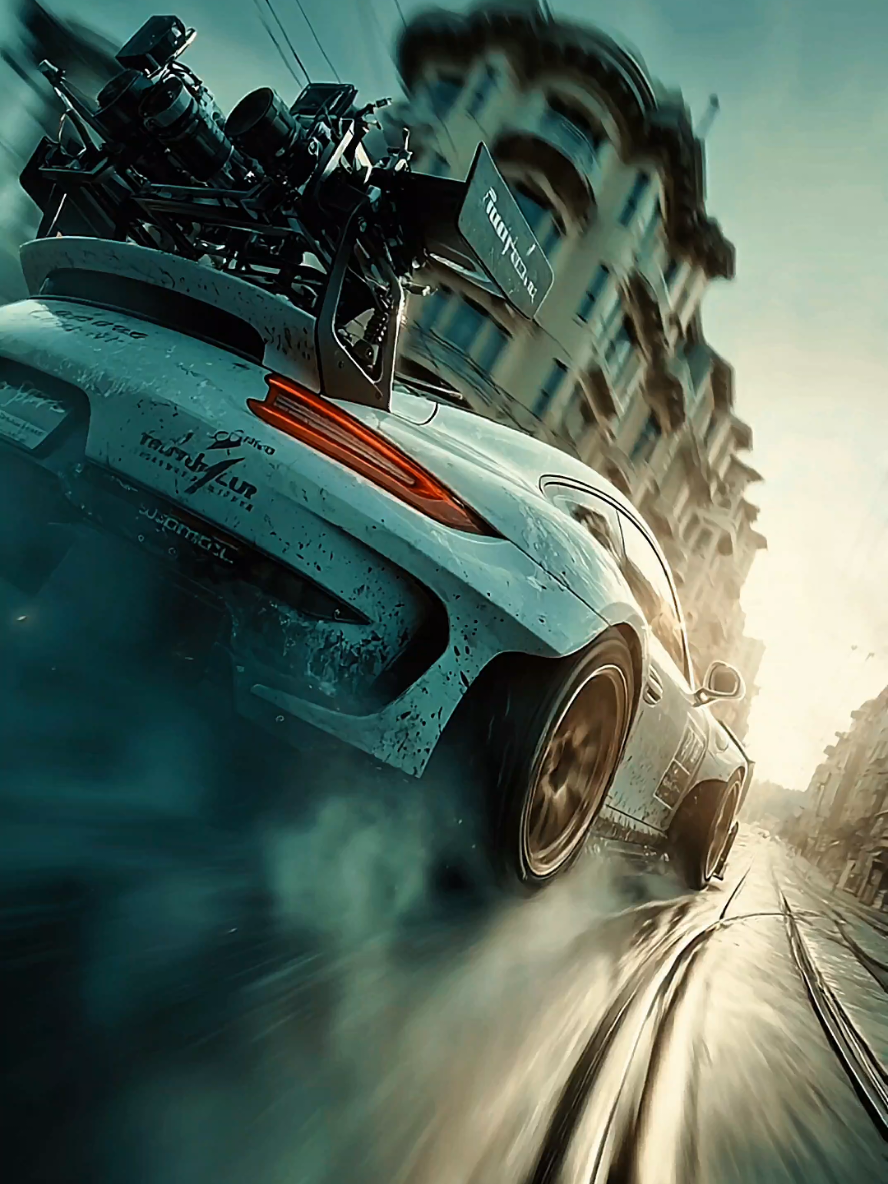 8K Live Wallpaper. Feel the adrenaline surge as a white sports car drifts through wet city streets at sunrise! 💨💦 The cinematic FPV captures every spray of water, glimmering reflections, and heart-pounding speed in ultra-realistic 8K IMAX style. 🚗✨ #CinematicCarChase #UrbanDriftVibes #SportsCarDrift #livewallpaper4k #fyp 