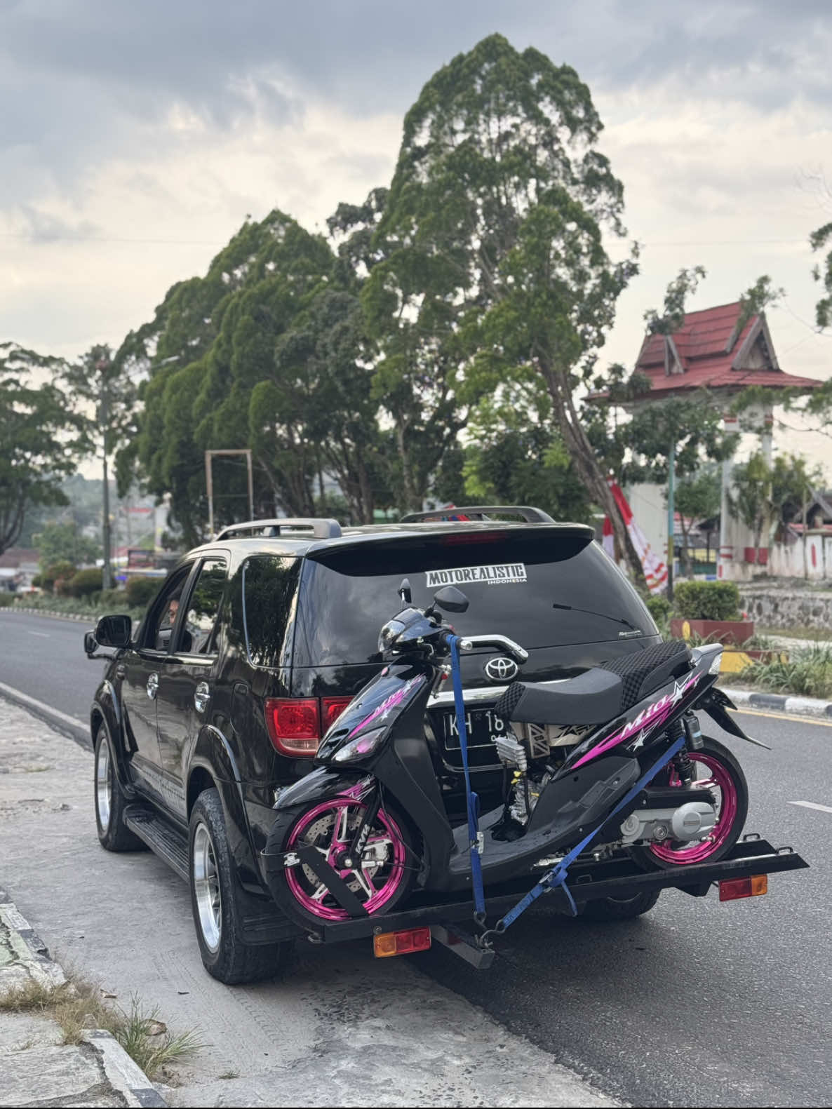 Masih bersama Mio Prili 💕 #mio200cc #mio4valve #miosporty #fortuner #miomodifikasi