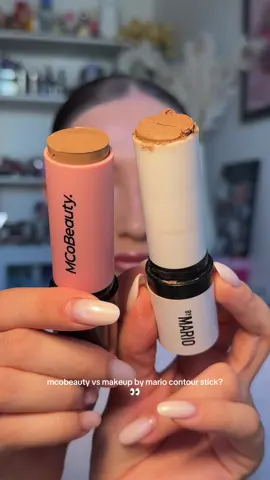 Which side you prefer more? 👀👀#mcobeautybronzer #makeupbymariodupe #contourstick @MCoBeauty UK @MCoBeauty 