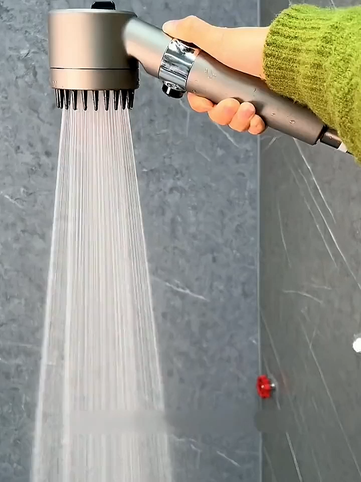 德国技术增压过滤喷雾三档花洒喷头莲蓬头淋浴器戴喷花软管套装#淋浴花洒#增压花洒#浴室好物