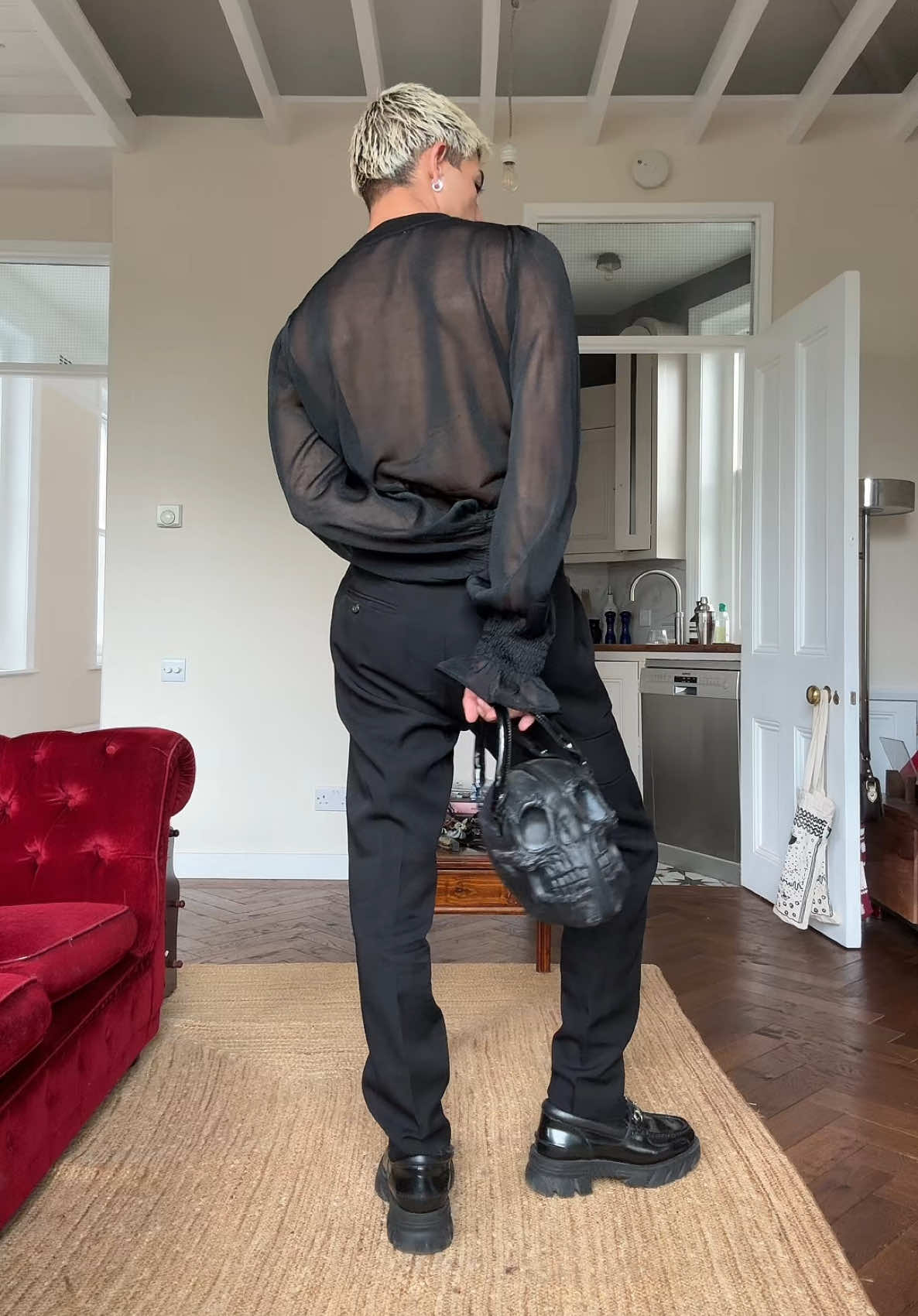 sometimes black is my happy color #wednesday #outfit #fyp 