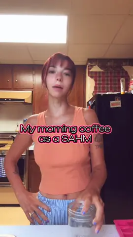 A non-fancy mom influencer coffee #fyp #MomsofTikTok #morningcoffee #grwm #morningroutine #sahm 