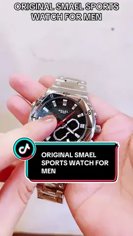 ORIGINAL SMAEL SPORTS WATCH FOR MEN #watch #originalwatch #waterproofwatch #affordablewatch #stainlesssteelwatch #watchformen #menwatch #silverwatch #smaelwatch #sportswatch #fyp #macrenshop 
