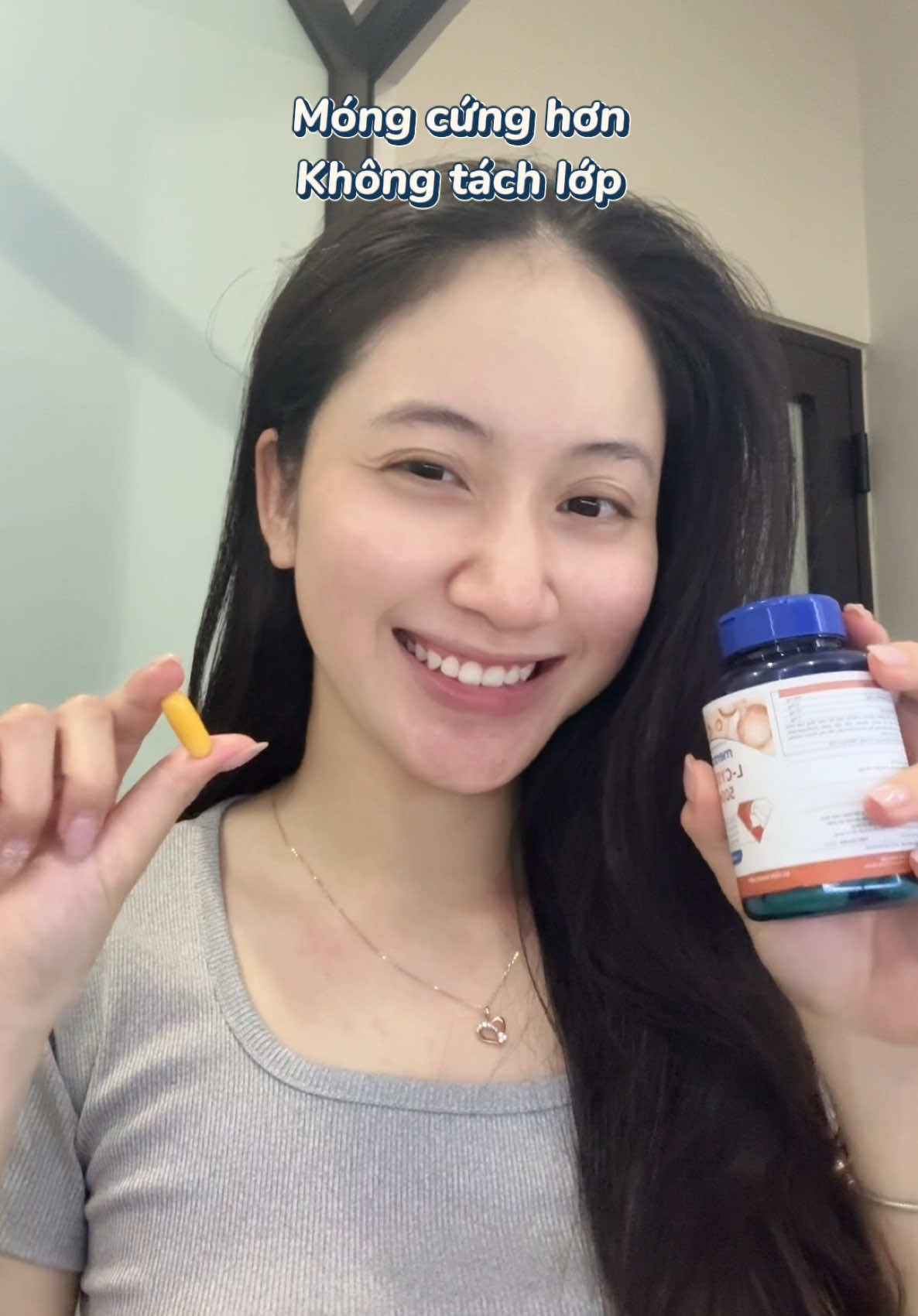 Móng yếu nhưng cứ thích làm nail nè, có ai giống tui khum? #meracine #upbase #lcystine 