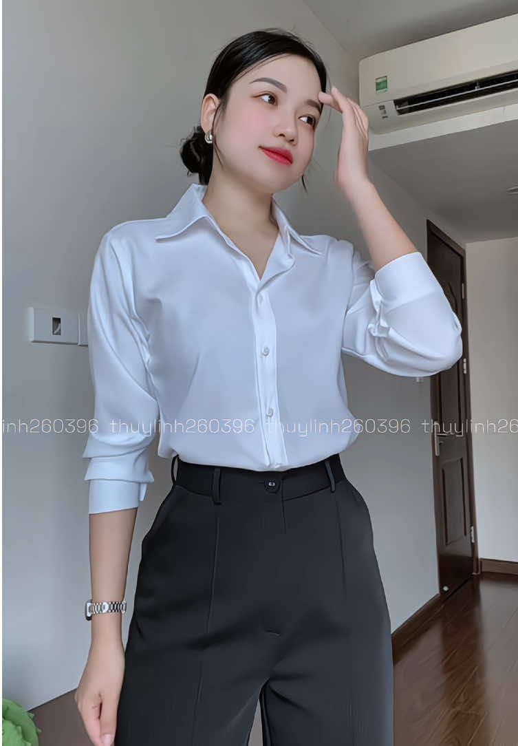Sơ mi này xứng đáng có trong tủ đồ của người lương 5 triệu như mình #thoitrangnu #thoitrangcongso #somicongso #sominu #thuylinhreview 
