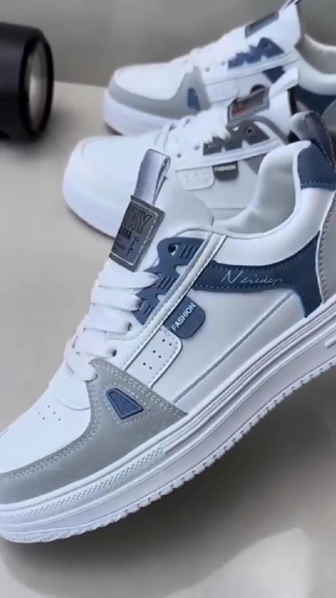 #Kasut Lelaki#Gaya Musim Panas# Kalis Air#Tidak Licin#Kasual dan Serba guna#Kasut Putih,#Sesuai untuk Pelajar# Kasut Skate#Ringan#Kasut Sukan Bergaya 