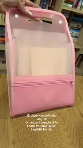 13-Layer Handle Folder Long File Organizer Expanding File Folder Portable Folder Bag With Handle #notebook #folder #schoolspulies #studentnotebooks 