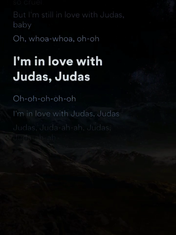 Judas  #ladygaga #judas #lyrics #song #music #fyp 