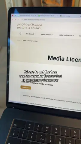 New media license as a content creator no matter how many followers u got and if u show for free ur favourites u need a license! #medialicense #dubai #dubainews #license #content 
