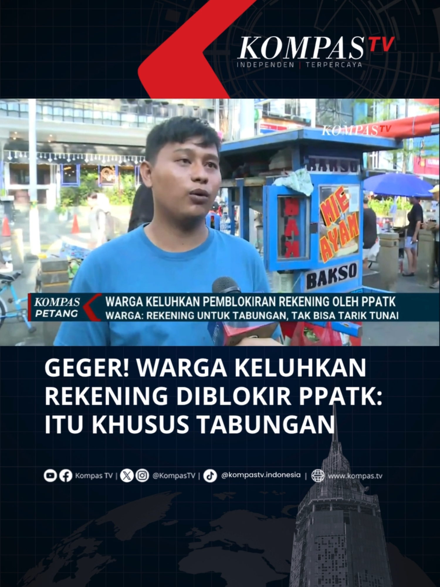 Ramai protes dan keberatan atas pemblokiran rekening, Pusat Pelaporan dan Analisis Transaksi Keuangan (PPATK) telah membuka separuh dari puluhan juta rekening dormant atau tidak aktif yang sebelumnya diblokir. Salah satu warga yang terkena imbas kebijakan pemblokiran PPATK adalah Ghoffar, yang sehari-hari bekerja sebagai pedagang.  Bagaimana pendapatmu?  Simak video selengkapnya dan dapatkan berita terkini lainnya di www.kompas.tv serta youtube.com/kompastv #TikTokBerita