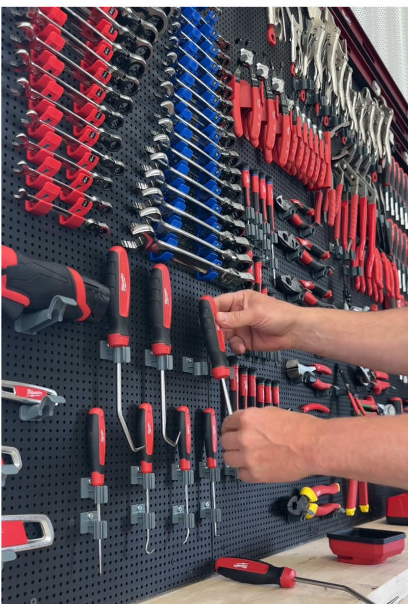 The automotive corner of the shop is off to a great start with the @Toolgrid system and all the @Milwaukee Tool mechanics tools 