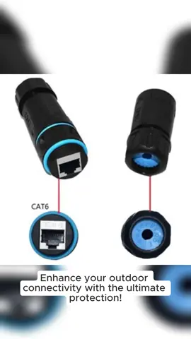 IP68 Waterproof RJ45 Coupler, Shielded Pure Copper Waterproof Ethernet Coupler, IP68 Waterproof Ethernet Outdoor LAN Cable Connector for Cat5, Cat5e/Cat6/Cat7/Cat8 Ethernet Cable 