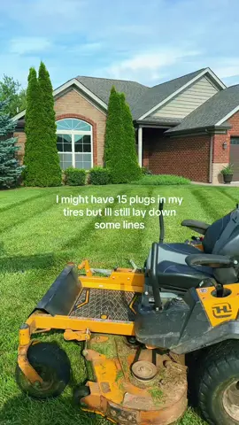 Gotta do what ya gotta do!! #lawn #lawncare #lawnguy #stripes #landscape #lawnmower #lawntiktok #lawyersoftiktok #lawncarelife #mowingthelawn #mow #mowers #scag #hustler #cudcudet 