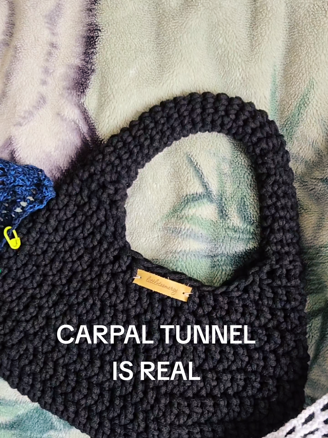 That was not on my bingo card #crochet #crocheting #crochetstruggles #crochetersoftiktok #carpaltunnel 