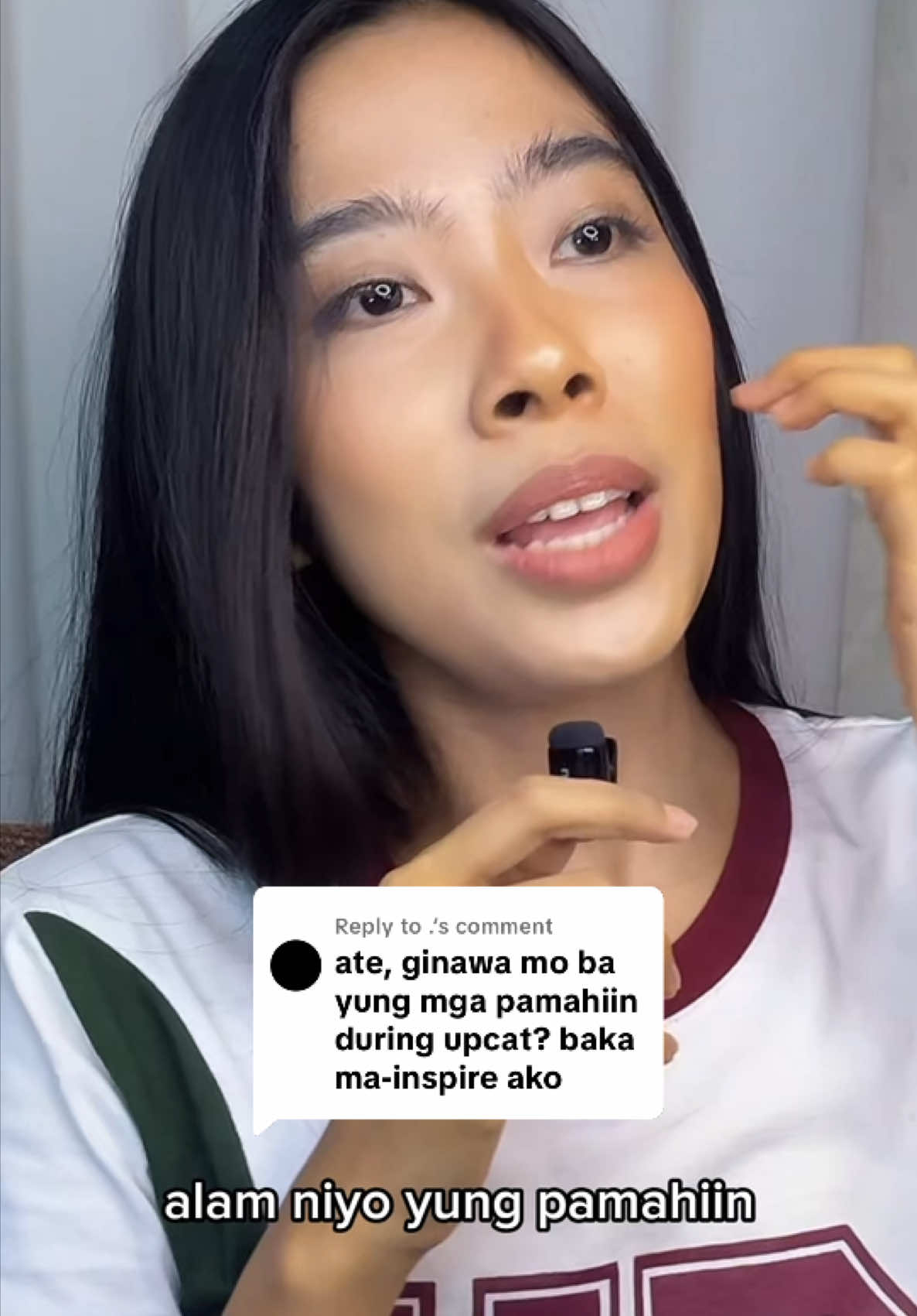 Replying to @. Ginawa ko yung pamahiin para sa inyo 😭🫶  Kaya pag di ka pumasa… alam mo na ha 😭😅 HAHAHA jk lang!! Kidding aside, GOD BLESS AND GOOD LUCK sa UPCAT! ROOTING FOR YOUUU ☺️🫶