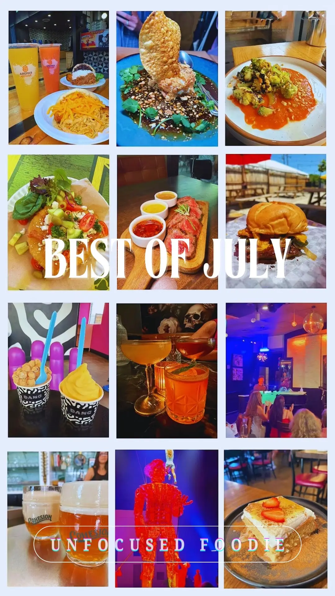 POV: You blink and July is over… but at least it was delicious 🍽️ Here are the bites, sips, and vibes that carried the month. 🏆 Spicy chicken arepa – Arepa House  🏆 Warmed goat cheese – SOL Mexican Kitchen  🏆 Romanesco – Uncle  🏆 Balkan special lango – the Balkan European 🏆 Australian Wagyu (aka butter) – Carne 🏆 Weekend Smash – Duke’s Good Sandwiches 🏆 Dole Whip Soft Serve – Dang! 🏆 Literally every drink – Nora’s speakeasy 🏆 The vibes – Fortissimo 🏆 The beer – Cohesion Brewing Co. 🏆 The entire show – Cirque du Soleil: ECHO 🏆 Horchata tres leches – Mesa Latin Kitchen #bestof #denvereats #denvercolorado 