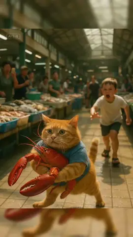 Today, I'm treating Cat Sister to lobster!