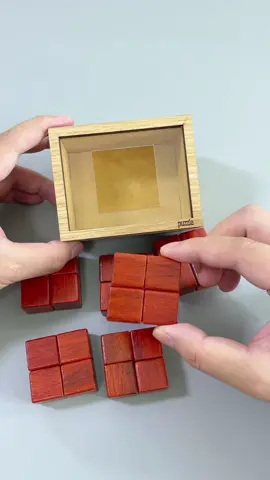 Is it really impossible to fit six pieces into the box?#puzzle #iqtest 