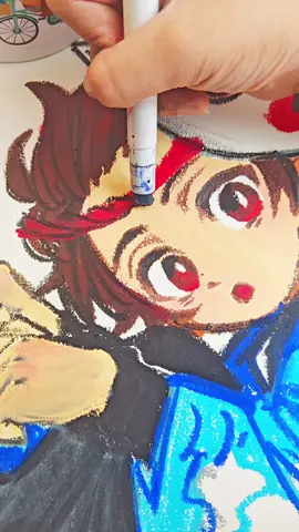 Don’t give up in the face of difficulties#demonslayer #kimetsunoyaiba #kamadotanjiro #art #artist #artistsoftiktok #painting #paintings #paint #draw #drawing #drawings #drawingskills #gift #gifts #crayon #educate #color #coloring #toddlersoftiktok #toddler #summertime#tiktokshopbacktoschool #backtoschool #backtoschoolshopping