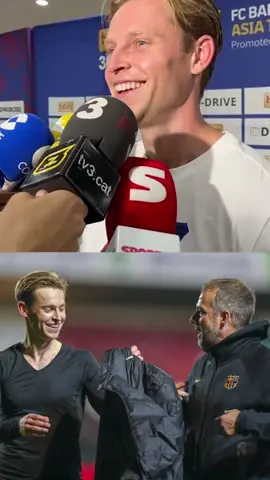 🔵🔴🗣️ A Frenkie se le escapa la sonrisa sobre su posible renovación: 