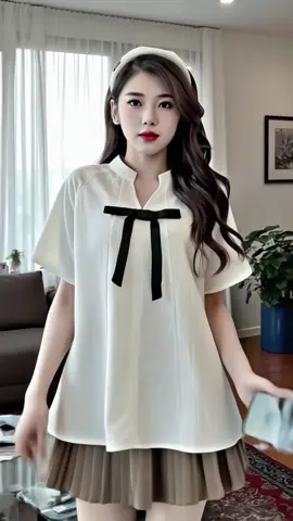 [Bigsize] Áo sơ mi phối nơ (không kèm chân váy) Xinh xắn dễ thương đủ size từ 50kg đến 100kg  #ao #aonu #aosomi #aosominu #aosominuxinh #aosominudep #aosomixinh #aosomidep #áo #áonữ #áonữxinh #oufit #thoitrangnu #macdepmoingay #doxinhmoingay #trending #viralvideo #viral #thinhhanh #xuhuong #sale 