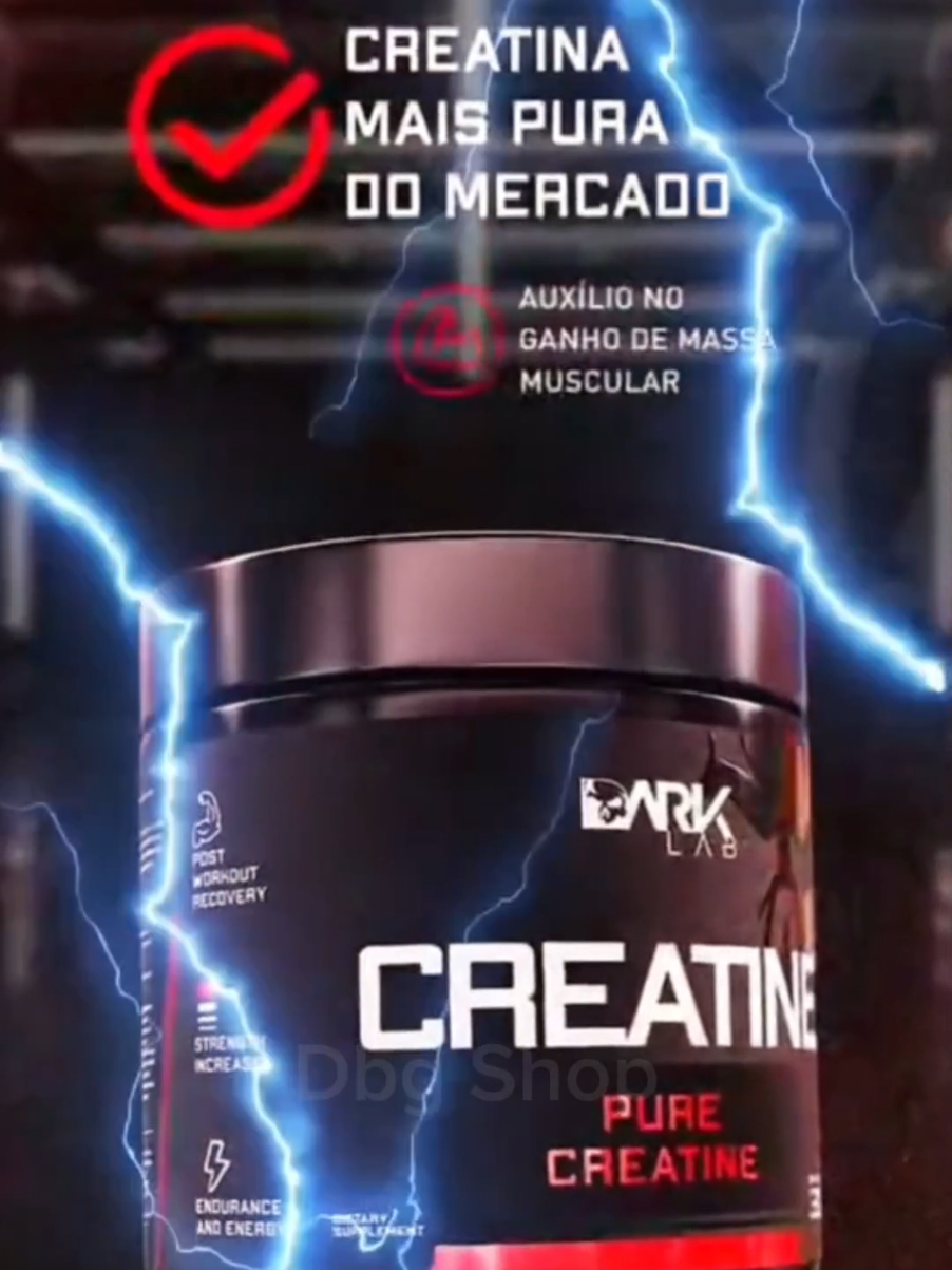 Creatina Pura Monohidratada 300g . . . . #creatina #darklab #dark #musculacao #academia 