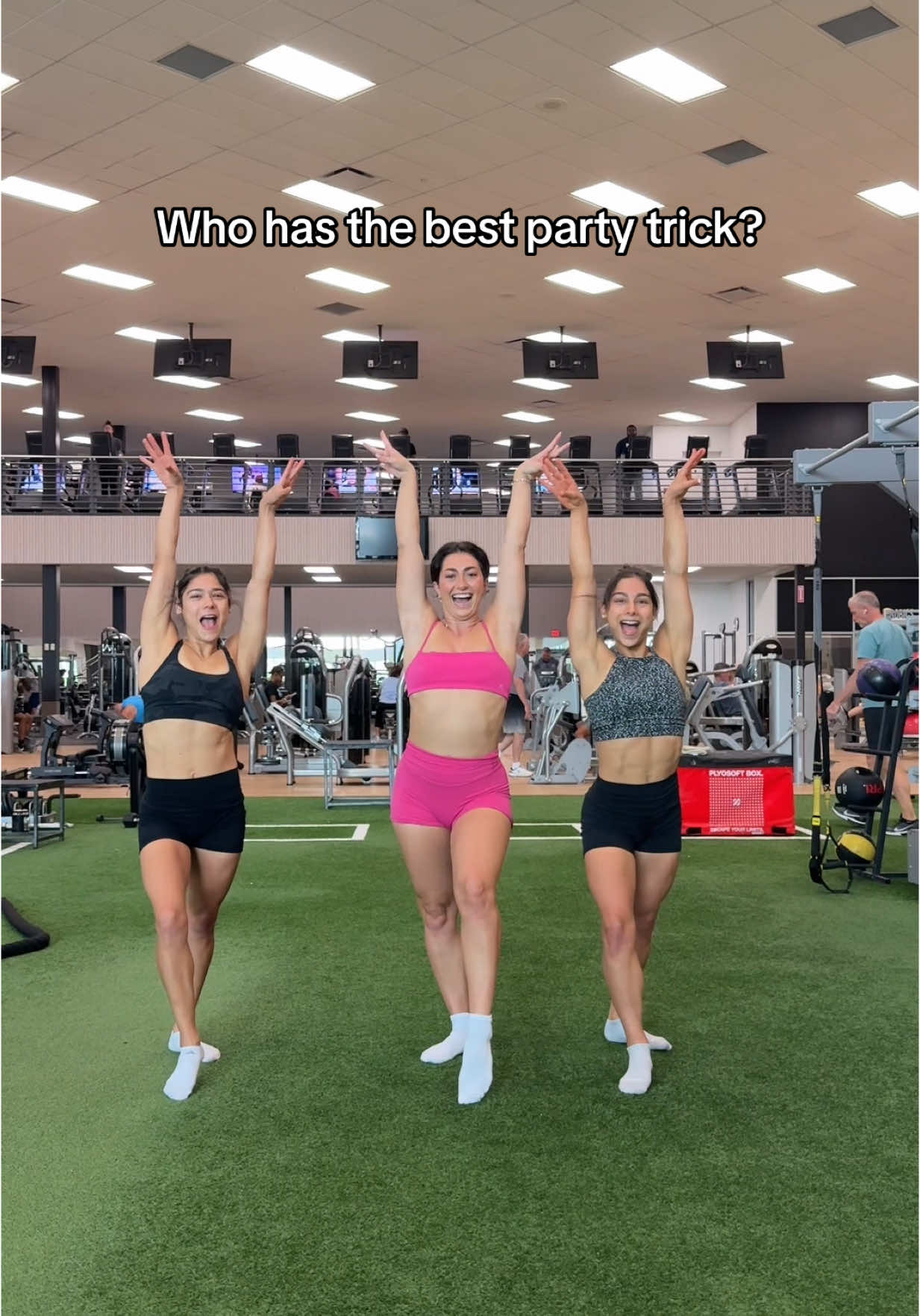 Who had the best party trick? @mmgymsisters 