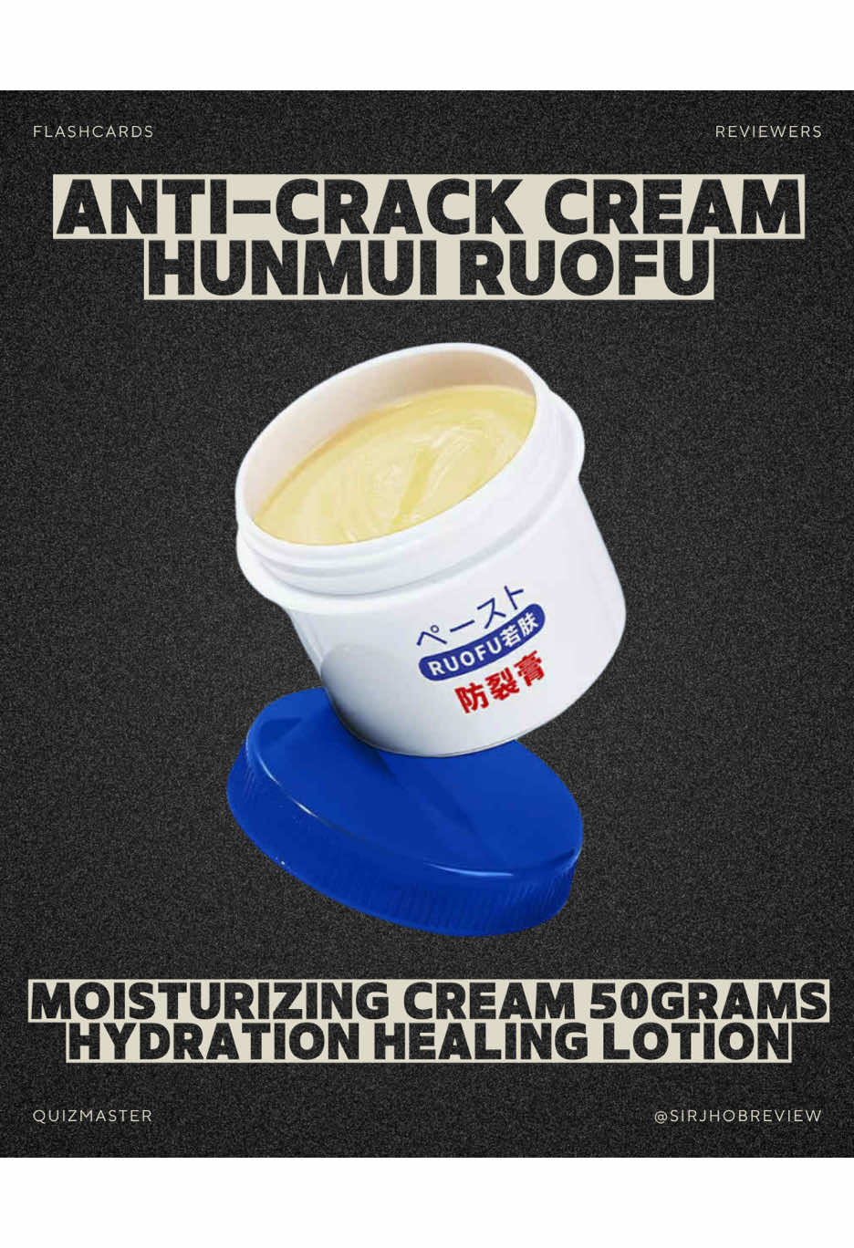 Cracks? Not today! ✋💧 Ruofu’s Anti-Crack Moisturizing Cream keeps your skin soft, hydrated, and ready to glow. Hunmui products for cracked heels treatment #SmoothWithRuofu #SkinCareEssentials #hunmui #sirjhob #crackedheelstreatment 