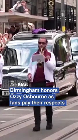Sharon Osbourne is ensuring her late husband Ozzy Osbourne's final wish will be fulfilled when he is laid to rest in a private ceremony.  On Wednesday, the Prince of Darkness was honoured with a public parade in Birmingham, with thousands lining the streets to pay their respects while the family laid flowers and read tributes.  Now the star is set to be buried in an intimate family funeral on Thursday, after the Daily Mail revealed last week that Sharon wanted to bury Ozzy in the gardens of their 350-acre Buckinghamshire estate.  #news #ozzyosbourne #funeral #blacksabbath #rip 