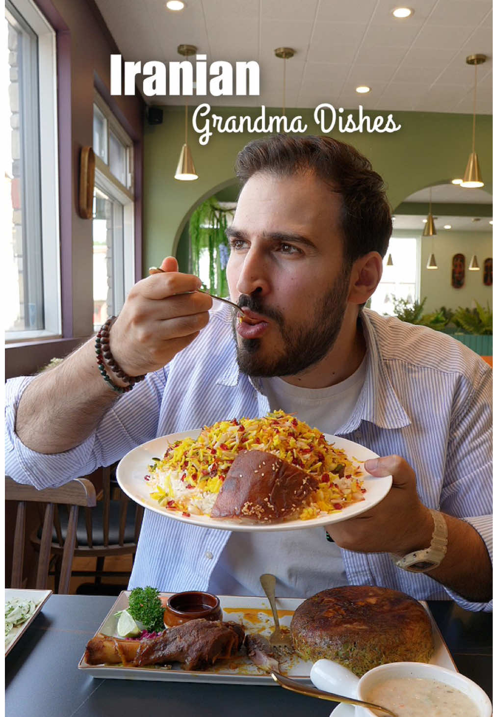 You know the food’s gonna hit when there’s a grandma in the kitchen. 📍Maman Sady - 1800 Av de l’Église, Montréal, QC #iranianfood #Montreal #grandma #food 