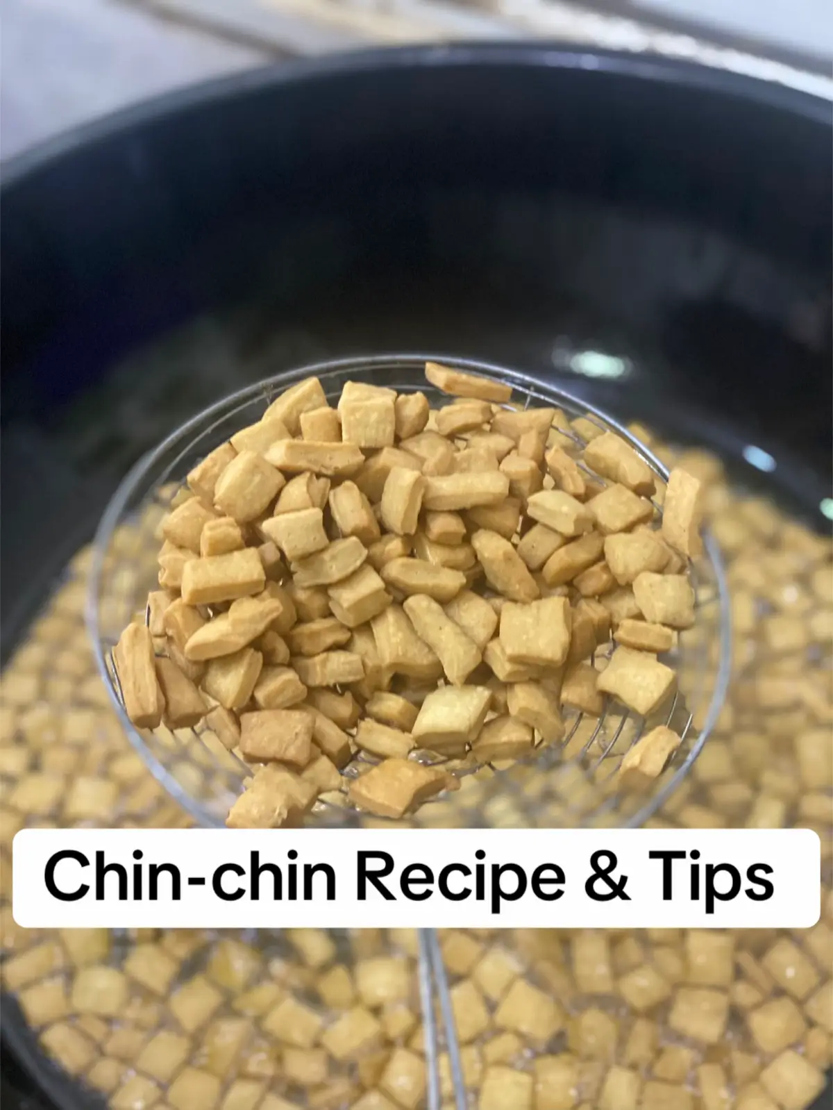 🥘 Ingredient details:  ❇️ Flour - 4 cups  ❇️ Milk - ½ cup powdered (Any good brand)  ❇️ Sugar - ½ cup (adjust to taste) ❇️ Salt - ½ tsp  ❇️ ½ tsp cinnamon (optional)  ❇️ 2 tsp cornflour (optional)  ❇️ 1 tsp vanilla extract (optional) ❇️ ¼ tsp grated nutmeg (optional for flavor) ❇️ 100g margarine or butter (about 6 tablespoons) ❇️ Eggs - 1  ❇️ 1 cup of water or evaporated milk  ❇️ Vegetable oil (for deep frying) Instructions 1. Mix dry ingredients: In a large bowl, combine flour, powdered milk, sugar, baking powder, salt, and nutmeg. 2. Add margarine: Rub the margarine into the dry mix using your fingertips until it feels like breadcrumbs. 3. Add wet ingredients: Beat eggs separately and add to the flour mixture. Add vanilla. Then gradually add water or milk a little at a time until you form a soft, non-sticky dough. 4. Do not overmix: Once the dough comes together, stop mixing. Overmixing will make the Chin Chin hard or chewy. 5. Cut into shapes: Roll out the dough to about ½ inch thick and cut into small cubes or strips. 6. Fry: Heat oil in a deep pan. Fry on medium heat, turn occasionally, until golden brown and crunchy. 7. Cool: Drain on paper towels and allow to cool completely before storing. Pro Tips: Always make sure the oil very hot before frying, as you fry, fry on medium heat for even cooking. Don’t overcrowd the oil. it makes them soggy. Store in airtight containers when cool to keep them crunchy. #fypシ #fyp #EasyRecipe #naijatiktok #Snack #chinchin #recipesoftiktok #relatablevideos #fypシ゚viral #ikoroduvendorsfinder #relatable #EasyRecipes #trendingnow 