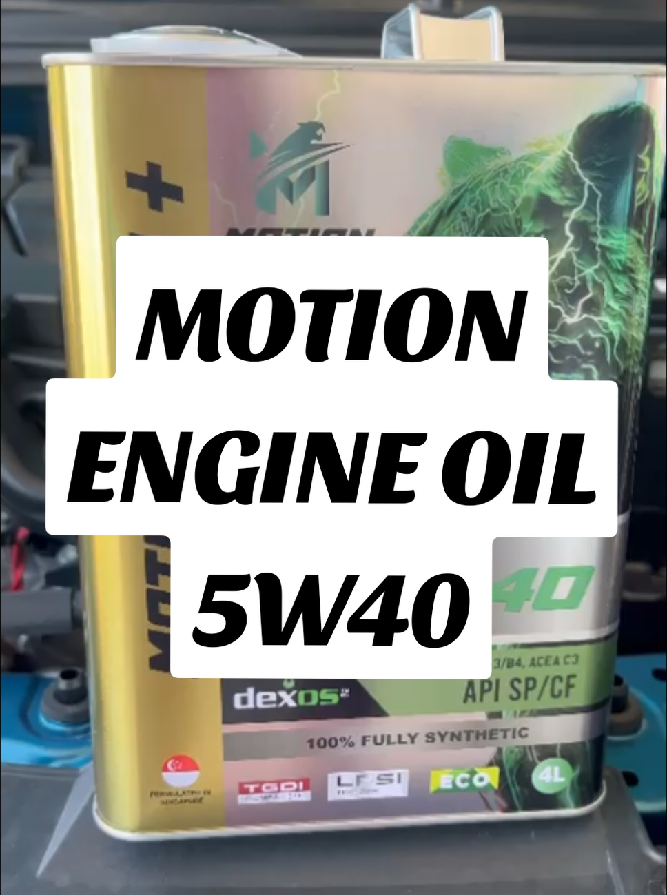MOTION 5W40 Ester PAO API SP Formulated Fully-Synthetic Engine Oil 4L oil minyak pelincir all car perodua honda nissan MOTION 5W40 Ester PAO API SP Minyak Enjin Fully-Synthetic 4L I Minyak Pelincir Kereta Semua Jenis - Perodua, Honda, Nissan #motion #5w40 #engineoil #fullysynthetic #ester 
