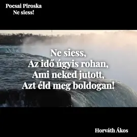 Pocsai Piroska Ne siess! #nekedbelegyen #vers #pocsaipiroska #nesiess #lélek #horváthákos 