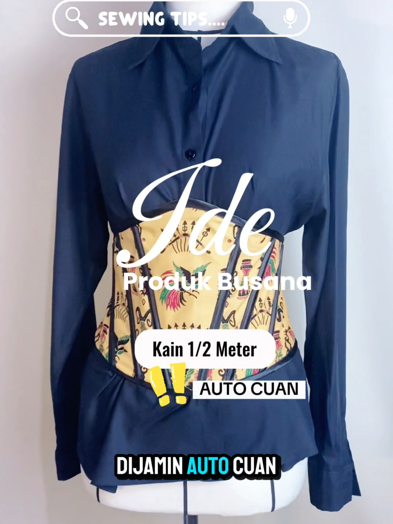 Ini produk busana cuma modal kain 0,5 meter, AUTO CUAN💯✨️ Punya kain 0,5 meter bingung dibuat apa? Yuk cobain bikin obi belt semi bustier gini aja. Lagi trend di sosmed, dan bisa bikin pinggang kalian terlihat lebih ramping karena ada tulang balennya💯👗 Save dulu, dan jangan lupa cobain dirumah yaa✨️✨️ #obibelt #jahitobibelt #bustier #jahitbustier #bustierobi #obibustier #ideproduk #ideusaha #autocuan #jahitbusana #BelajarMenjahit #TikTokMenjahit #fypmenjahit #sewing #sewingtutorial #sewingtiktok #sewingdiy #sewingtips #sewinghacks #sewingproject #kontenedukasi #edukasimenjahit 