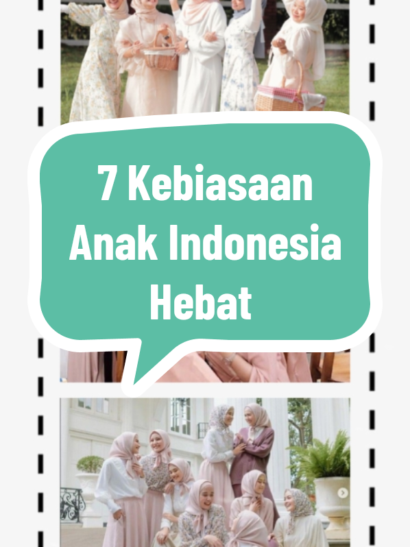 bangun pagi, beribadah, berolahraga, makan sehat dan bergizi, gemar belajar, bermasyarakat, dan tidur cepat,