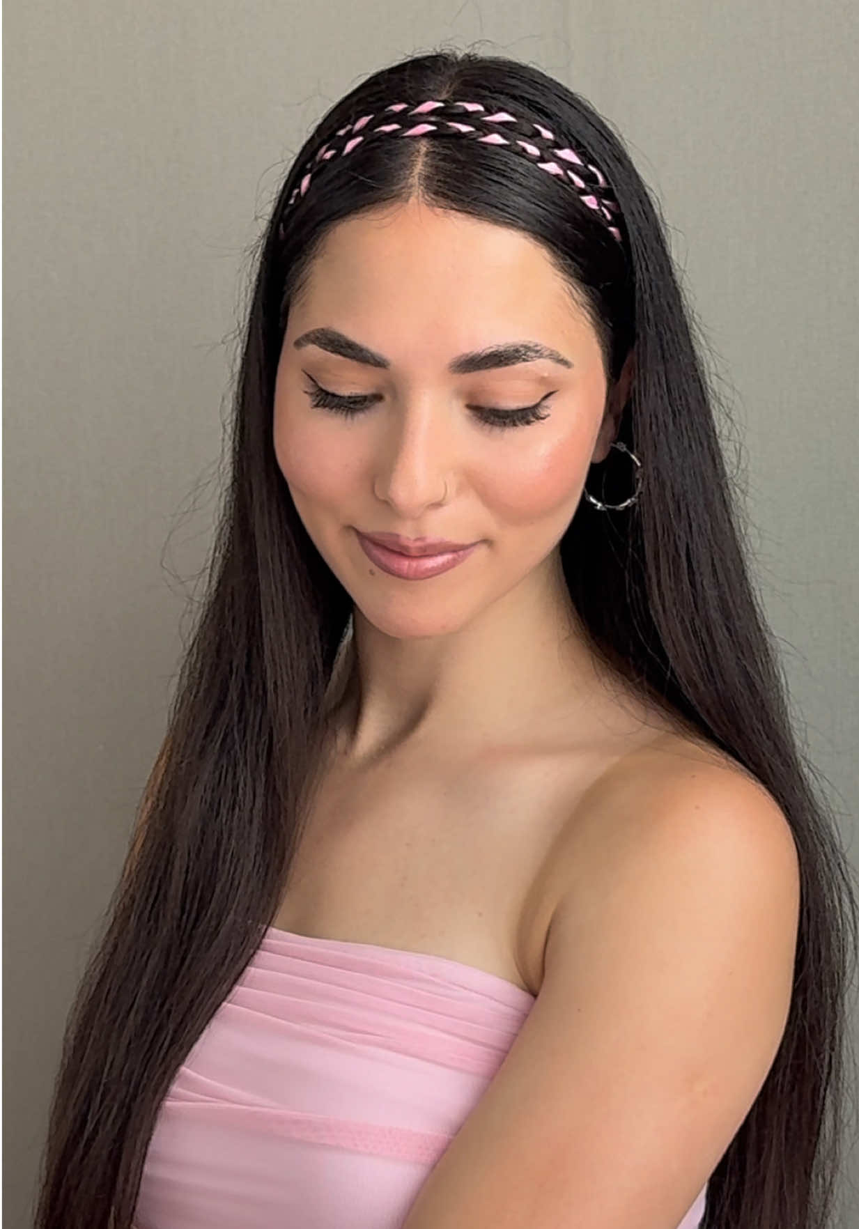 Easy Ribbon Tutorial 🩷🌸 #hairstyletutorial #hairhacks #summerhair #hairinspo #easyhairstyles 