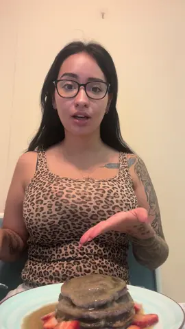 Breakfast time is my favorite time ☺️especially with these one pancakes💜🤷‍♀️ #fyp #breakfast #ube 