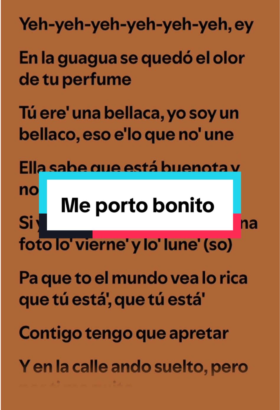 Me porto bonito-Bad bunny,Chencho corlrone#lyrics_by_fer #parati #tiktokponemeenparati #badbunnypr #chenchocorleone 