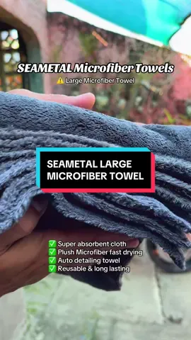SEAMETAL Microfiber Towels Super Absorbent Car Wash Cloth Rag, Plush Micro Fiber Fast Drying, Auto Detailing Towel for Car Wash Accessories. 1. ULTRA PLUSH & SOFT MATERIAL & SCRATCH FREE - Ultra soft and highly absorbent microfiber cleaning towels, can be used as car washing towels, car drying towel, auto polishing buffing towels, waxing towels, finishing towels. Plush side is great for removing dirt, while the soft side is ideal for polishing and buffing. 2. SUPER ABSORBENT - These non-abrasive microfiber cleaning towels can soak up water instantly without lint or streaks left behind. Cleans with or without water, with or without chemical detergents, from auto, motorcycles, vans, trucks, appliances to worktops, garages, offices, and they will bring you superior cleaning experience. 3. REUSABLE & LONG LASTING - They are durable and made to last, feature high quality stitching with reinforced edges that prevent unraveling, can be machine washed up to 500 hundreds times. They are lightweight, super absorbent and dry quickly, makes your car washing and detailing jobs a breeze. 4. USE & CARE - These premium microfiber cloths are safe to be used under dry or wet or spray continuous on various surfaces. Always keep dry after use. Hand or machine wash in warm water under 60°C separately from other items. Do not use fabric softener and bleach. #microfiber #microfibertowel #seametal #cleaningtips #carcare