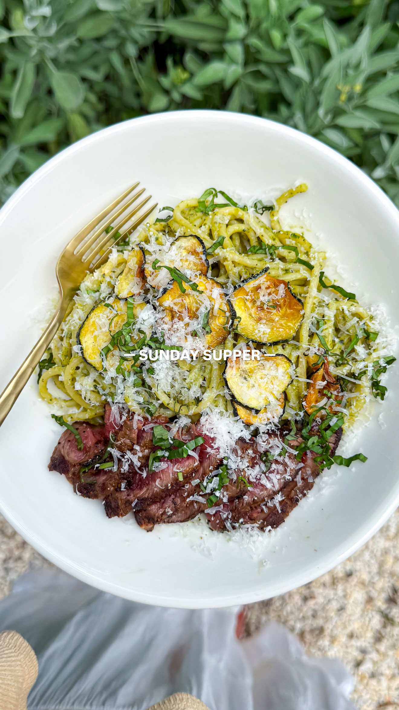 this week’s sunday supper was creamy zucchini pasta & a juicy peach cornmeal cake with vanilla ice cream because i’m trying to make all my summer favorites before we move into fall next month 🥹 full recipe for the pasta on my blog at abrightmoment.com <3 . . #summerrecipes #tomatogirlsummer #summerbaking #healthydinnerideas #summerdinner #easydinners #pastarecipe 