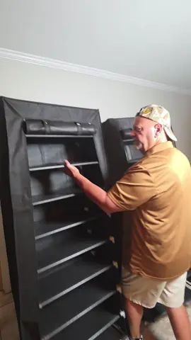 Dustproof shoerack.  #shoes #tennisshoes #shoerack #closet #menswear 