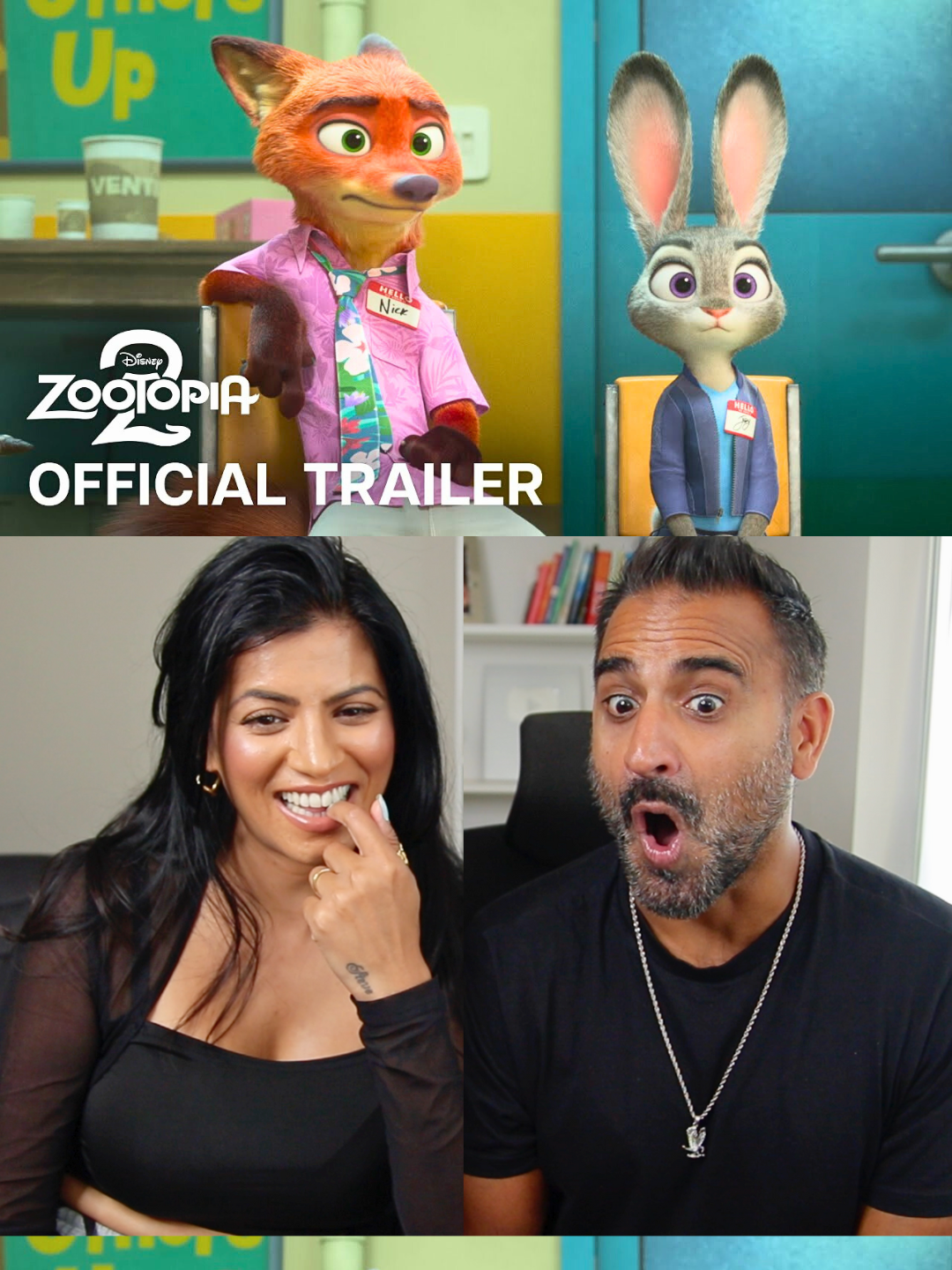 Zootopia 2 Trailer Reaction 🐰🐊 Judy & Nick are on another wild case—our reaction to the Zootopia 2 trailer is live! Check our Full Reaction and Review on our YouTube Channel link is in the bio. @disneyanimation @disneystudios  #Zootopia2 #Zootopia #TrailerTok #FilmTok #WhatToWatch #FYP #reaction